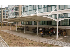 河北某小區(qū)自行車膜結(jié)構(gòu)車棚