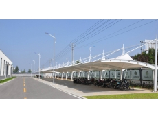 河北膜結(jié)構(gòu)車棚_停車場膜結(jié)構(gòu)車棚展示