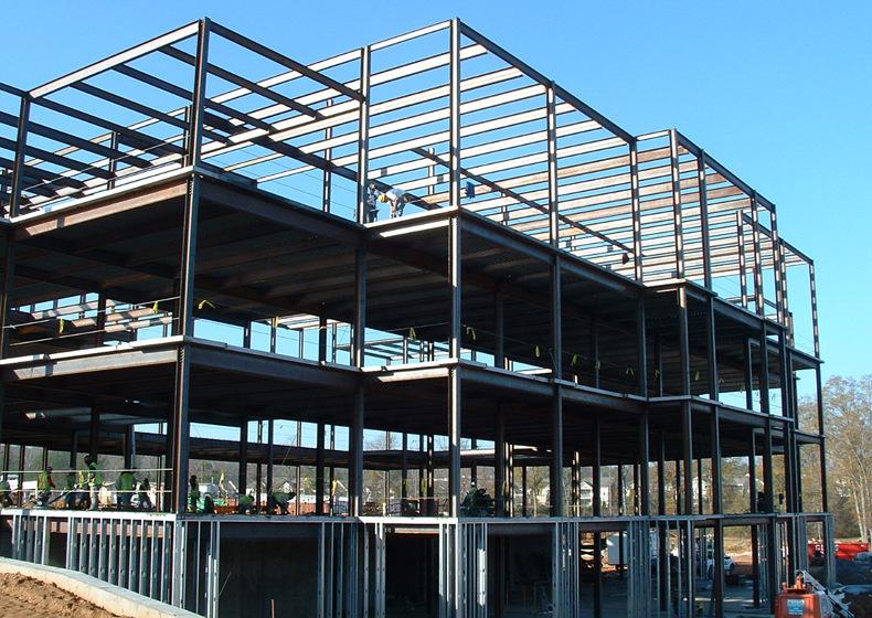 三層鋼結構框架樓工程圖片